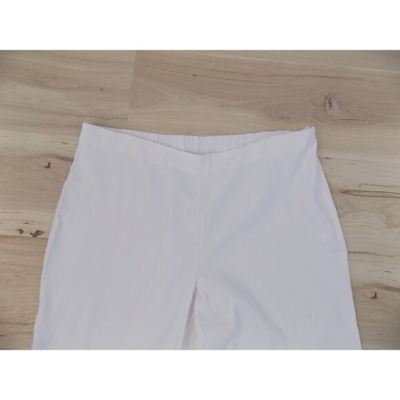 J Jill cropped pants white linen stretch size XL NWT - Picture 3 of 6